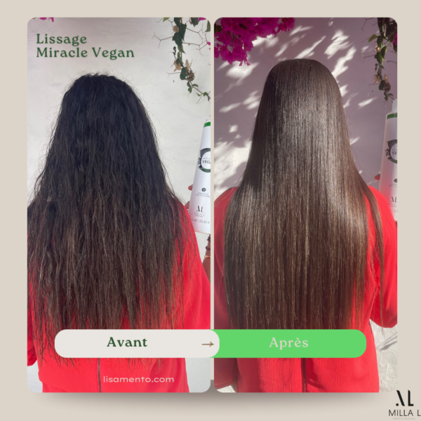 Résultat d un lissage protéine Vegan Milla L