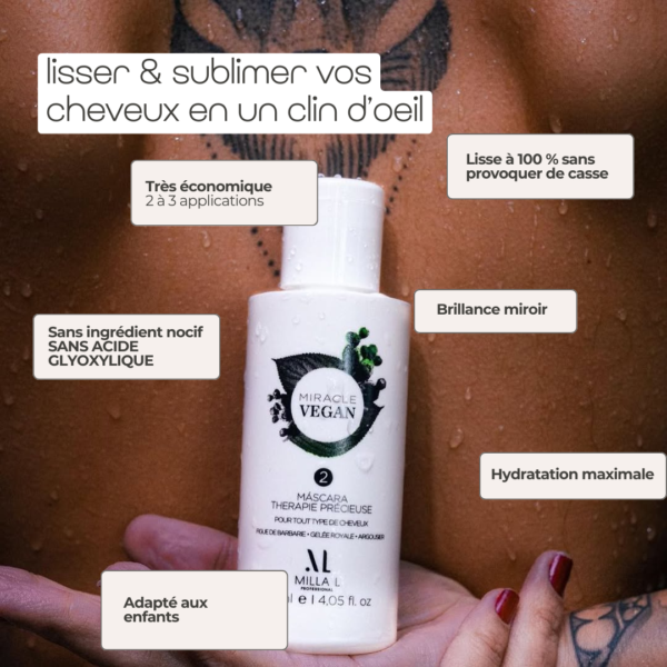 Les 5 avantages à utiliser le lissage proteine Miracle Vegan de Milla L