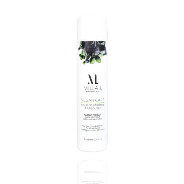 Masque capillaire vegan Care Milla L – Soin hydratant et nourrissant pour cheveux lisses et naturels, sans sulfates ni parabènes.