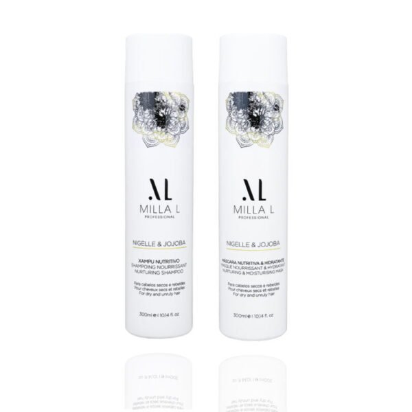 Kit Nigelle & Jojoba – Cheveux Secs Et Rebelles - masque nourrissant - shampoing nourrissant