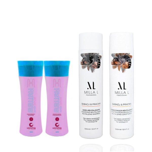 Kit Botox Capillaire H Brush 150 Ml + Kit Shampoing Et Conditionneur Entretien Et Prolongation