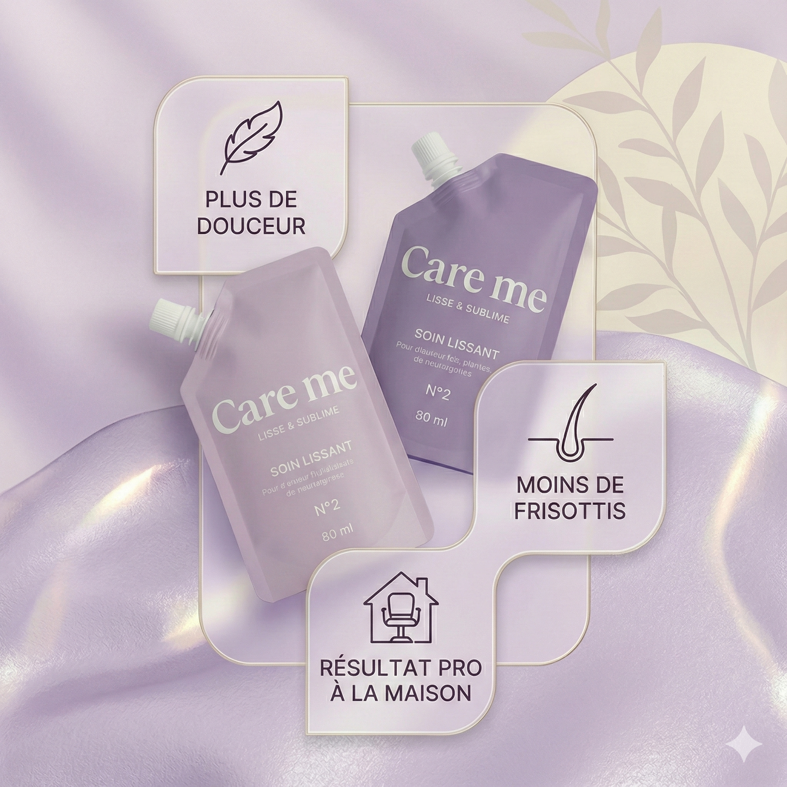 Kit Lissage Brésilien & Botox Capillaire Care-Me – Kératine Végétale Romarin & Argan – Made in France 🇫🇷