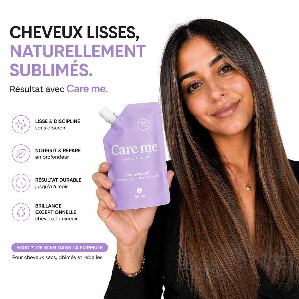 Kit Lissage Brésilien & Botox Capillaire Care-Me – Kératine Végétale Romarin & Argan – Made in France 🇫🇷