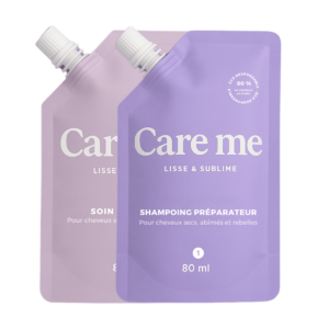 Kit Lissage Brésilien & Botox Capillaire Care-Me – Kératine Végétale Romarin & Argan – Made in France 🇫🇷